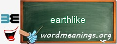 WordMeaning blackboard for earthlike